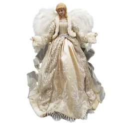 Online Christmas Forever ANGEL TREE TOP 16″ CHAMPAGNE/SILVER