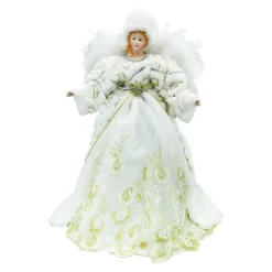 Christmas Forever ANGEL TREE TOP 16″ GOLD/ SILVER