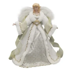 Online Christmas Forever ANGEL TREE TOP 16″ IVORY/GOLD