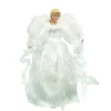 Sale Christmas Forever ANGEL TREE TOP 16″ SILVER/WHITE W/ LED LIGHTS
