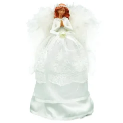 Christmas Forever ANGEL TREE TOP 11″ WHITE