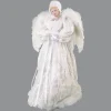 New Christmas Forever ANGEL TREE TOP 24″ WHITE FAUX FUR W/ LACE W/ HAT