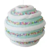 Hot Christmas Forever BALL CANDY SWIRL 100MM BLUE W/ MULTI SPRINKLES