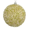 Best Christmas Forever BALL CLEAR BEAD & SEQUIN 100MM GOLD/ WHITE100MM