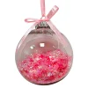 Discount Christmas Forever BALL CLEAR 100MM W/ PINK FLAKES INSIDE