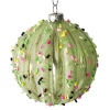 Best Christmas Forever BALL DECOR GREEN 80MM MELLON W/ MULTI CANDY SPRINKLE