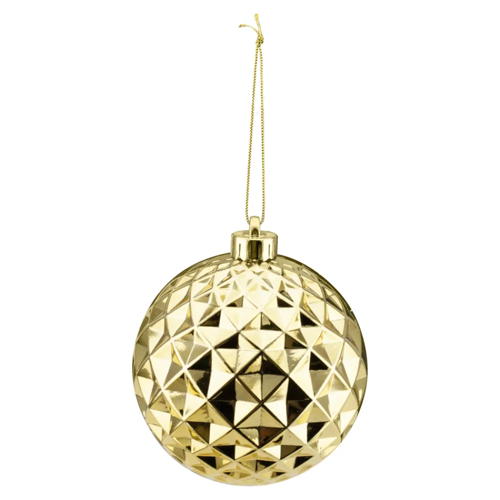 Sale Christmas Forever BALL DIAMOND CUT 120MM SHINY LIGHT GOLD