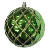 Sale Christmas Forever BALL DIAMOND PT. 100MM SHINY GREEN W/ GOLD GLTR.