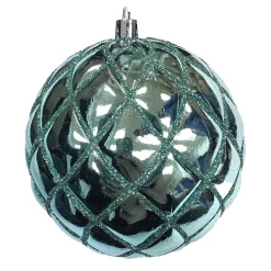 Online Christmas Forever BALL DIAMOND PT. 100MM SHINY WINTER BLUE W/ WB. GLTR.