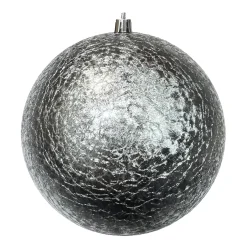 Discount Christmas Forever BALL EMBOSSED 150MM MATT GRAY