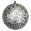 Online Christmas Forever BALL EMBOSSED 150MM MATT SILVER
