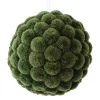 Christmas Forever BALL FABRIC POM POMS 6″ GREEN