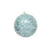 Online Christmas Forever BALL GLITTER & ICE 90MM ICE BLUE