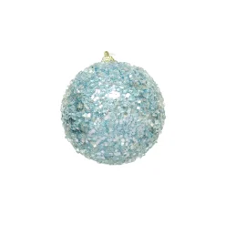 Online Christmas Forever BALL GLITTER & ICE 90MM ICE BLUE