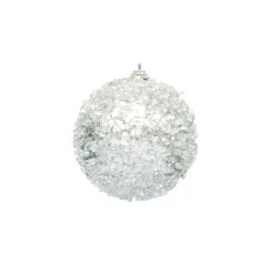 Sale Christmas Forever BALL GLITTER & ICE 90MM SILVER