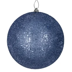 Clearance Christmas Forever BALL GLITTER 150MM ANTIQUE BLUE