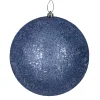 Hot Christmas Forever BALL GLITTER 250MM ANTIQUE BLUE