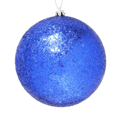 Online Christmas Forever BALL GLITTER 125MM BLUE MIDNIGHT