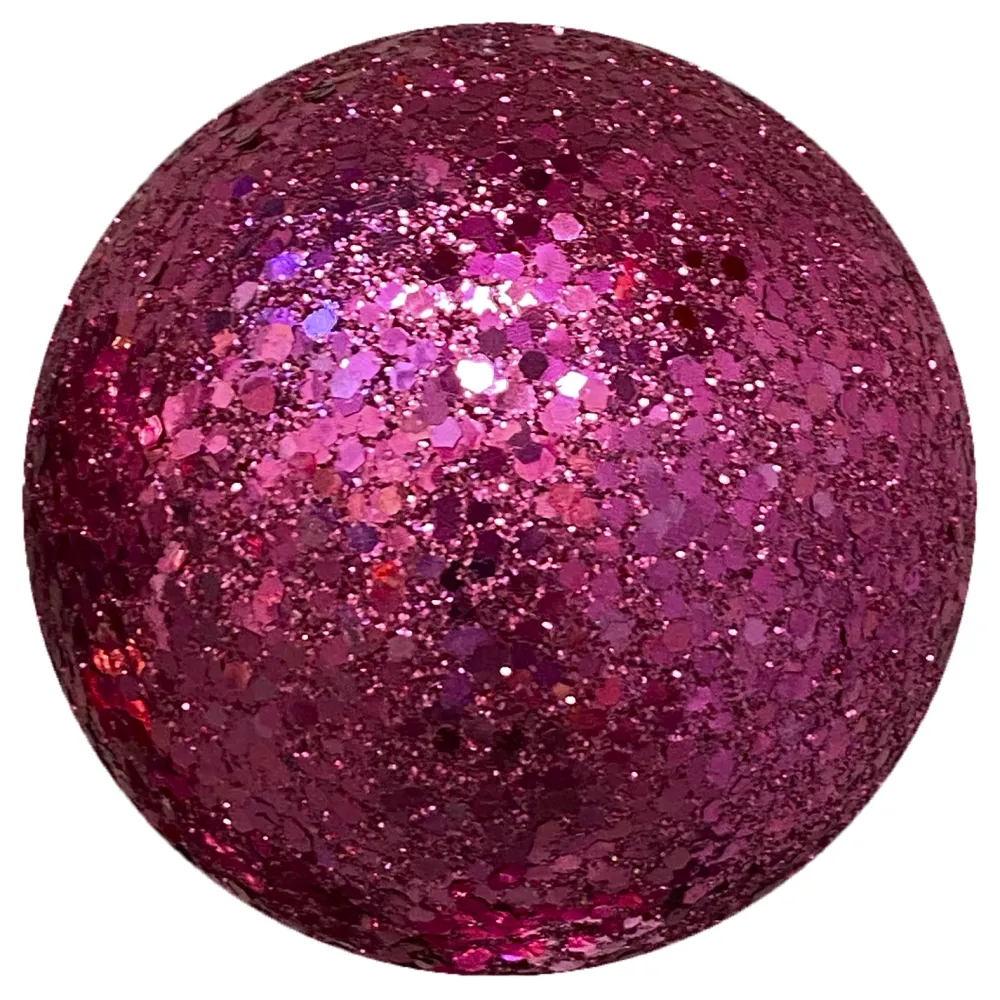 New Christmas Forever BALL GLITTER 120MM FUCHSIA