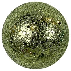Clearance Christmas Forever BALL GLITTER 120MM MINT GREEN