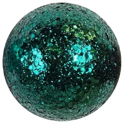 New Christmas Forever BALL GLITTER 120MM PEACOCK
