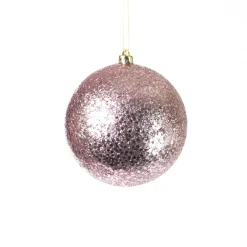 New Christmas Forever BALL GLITTER 100MM ROSE GOLD/MP
