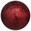 Best Christmas Forever BALL GLITTER 120MM RUBY RED