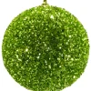 Clearance Christmas Forever BALL GLITTER-3D 125MM GREEN CHARTREUSE