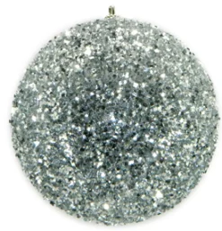 Sale Christmas Forever BALL GLITTER-3D 125MM SILVER