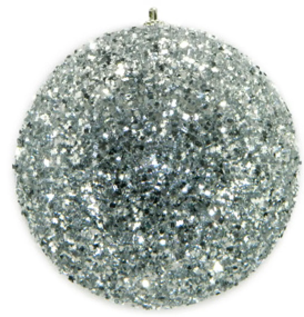 Sale Christmas Forever BALL GLITTER-3D 125MM SILVER