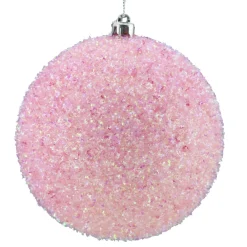 Online Christmas Forever BALL GLITTER-IRR 3D 100MM PINK