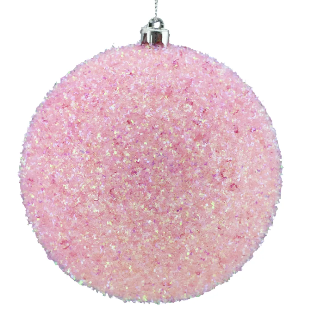 Online Christmas Forever BALL GLITTER-IRR 3D 100MM PINK