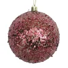 Christmas Forever BALL GLITTER-MIXED 100MM BOYSENBERRYW/ GOLD