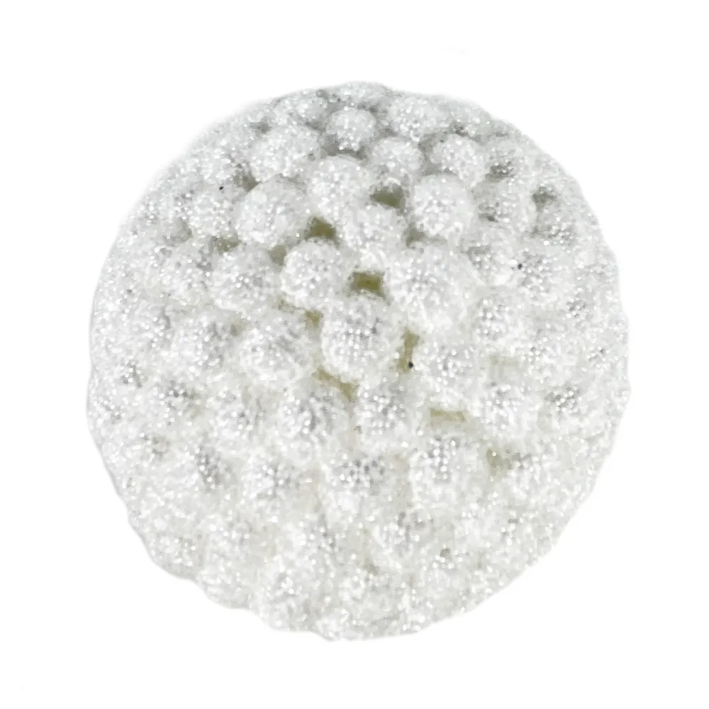 Christmas Forever BALL ICE BERRY 3″ WHITE/ ICE GLITTER
