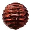 Best Christmas Forever BALL 300MM /12″ SHINY RED WAVE PATTERN