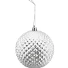 Sale Christmas Forever BALL 100MM DIAMOND RAISED MATT SILVER