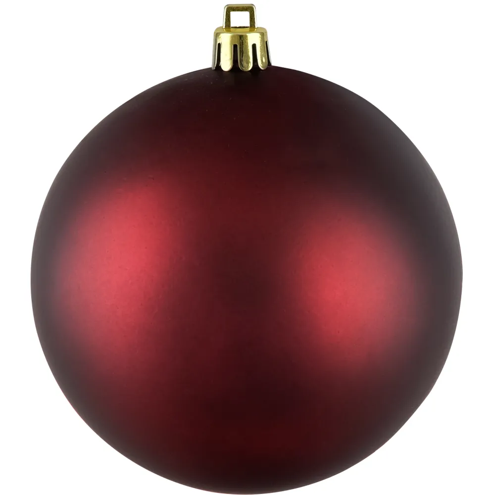 Clearance Christmas Forever BALL 90MM MATT BURGUNDY