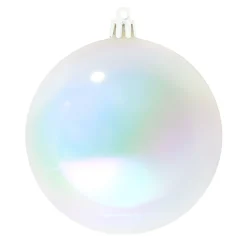 Outlet Christmas Forever BALL 90MM PEARL WHITE IRIDESCENT