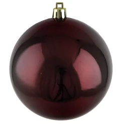 Clearance Christmas Forever BALL 90MM SHINY BURGUNDY