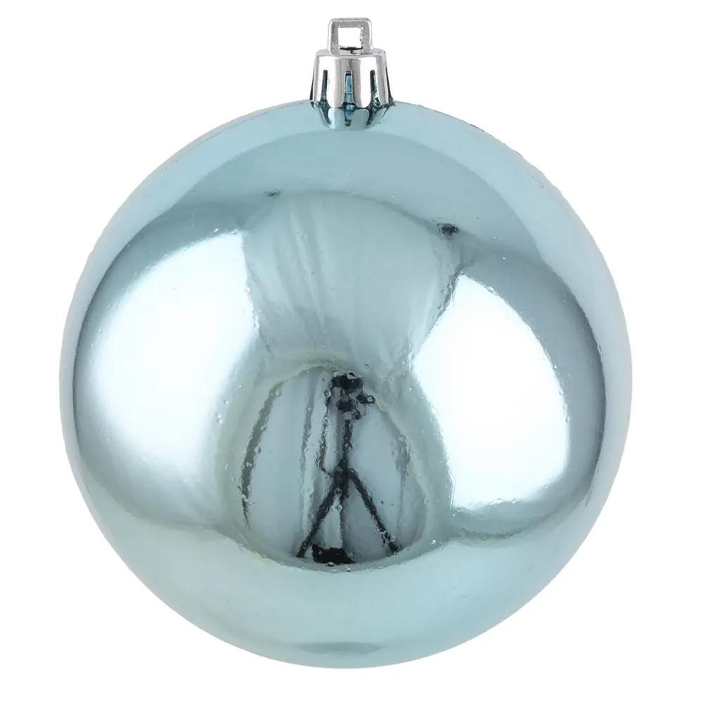 Christmas Forever BALL 90MM SHINY LT BLUE