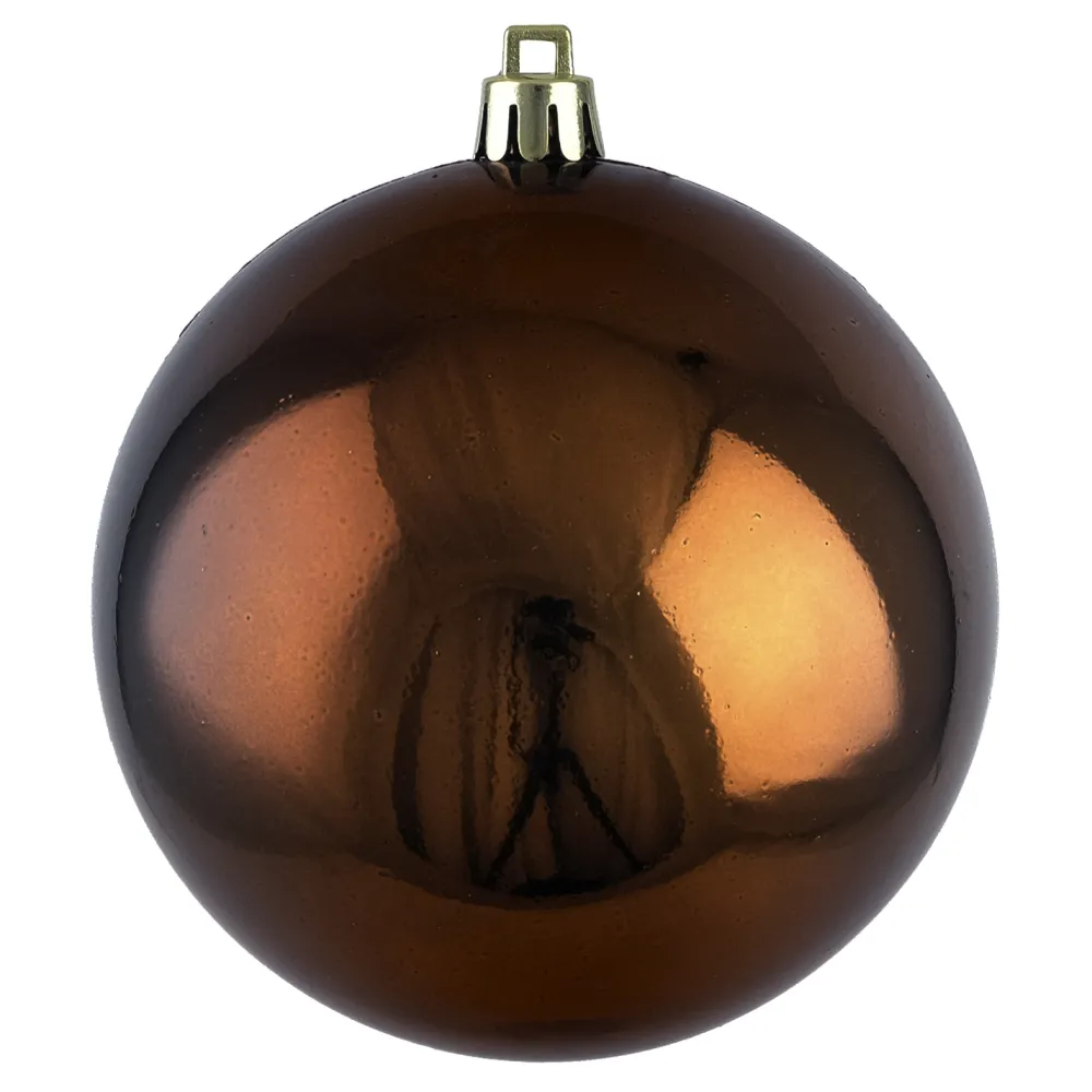 Clearance Christmas Forever BALL 90MM SHINY RUSTY COPPER