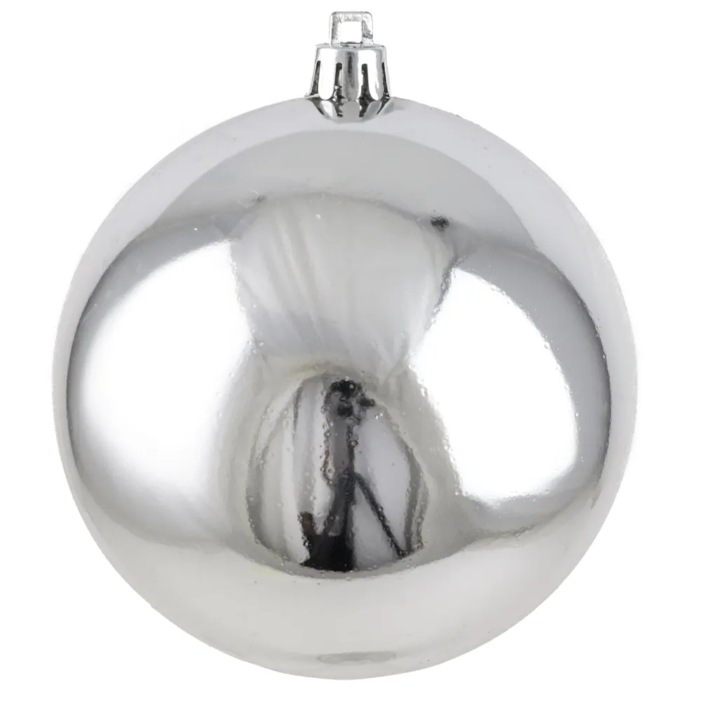 Online Christmas Forever BALL 90MM SHINY SILVER