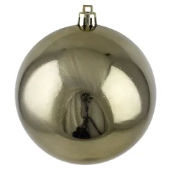 Clearance Christmas Forever BALL 90MM SHINY TAUPE