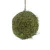 Christmas Forever BALL MOSS/ TWIG 4.5″ GREEN W/ RATTEN