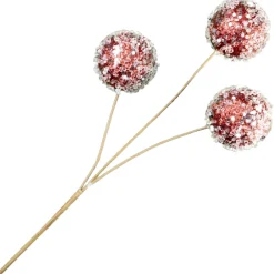 Best Christmas Forever BALL PICK 13″X3 RED W/ICE & GLITTER