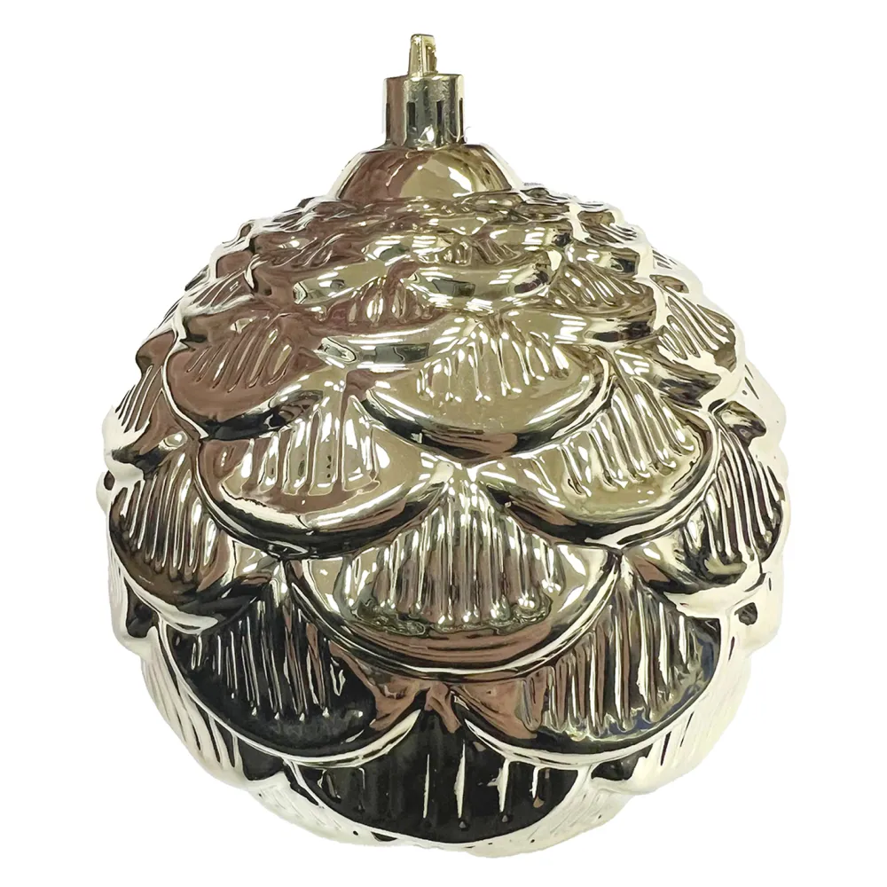 Sale Christmas Forever BALL PINECONE LOOK 100MM SHINY GOLD