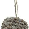Christmas Forever BALL PINECONE CHIP 3″ NATURAL/ ICED