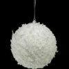 Clearance Christmas Forever BALL SNOW & ICE 100MM WHITE