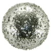 Best Christmas Forever BALL VINTAGE ICE GLITTER 120MM SILVER CN