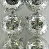 Outlet Christmas Forever BALLS BOXED MERCURY FINISH 6PC 80MM SILVER